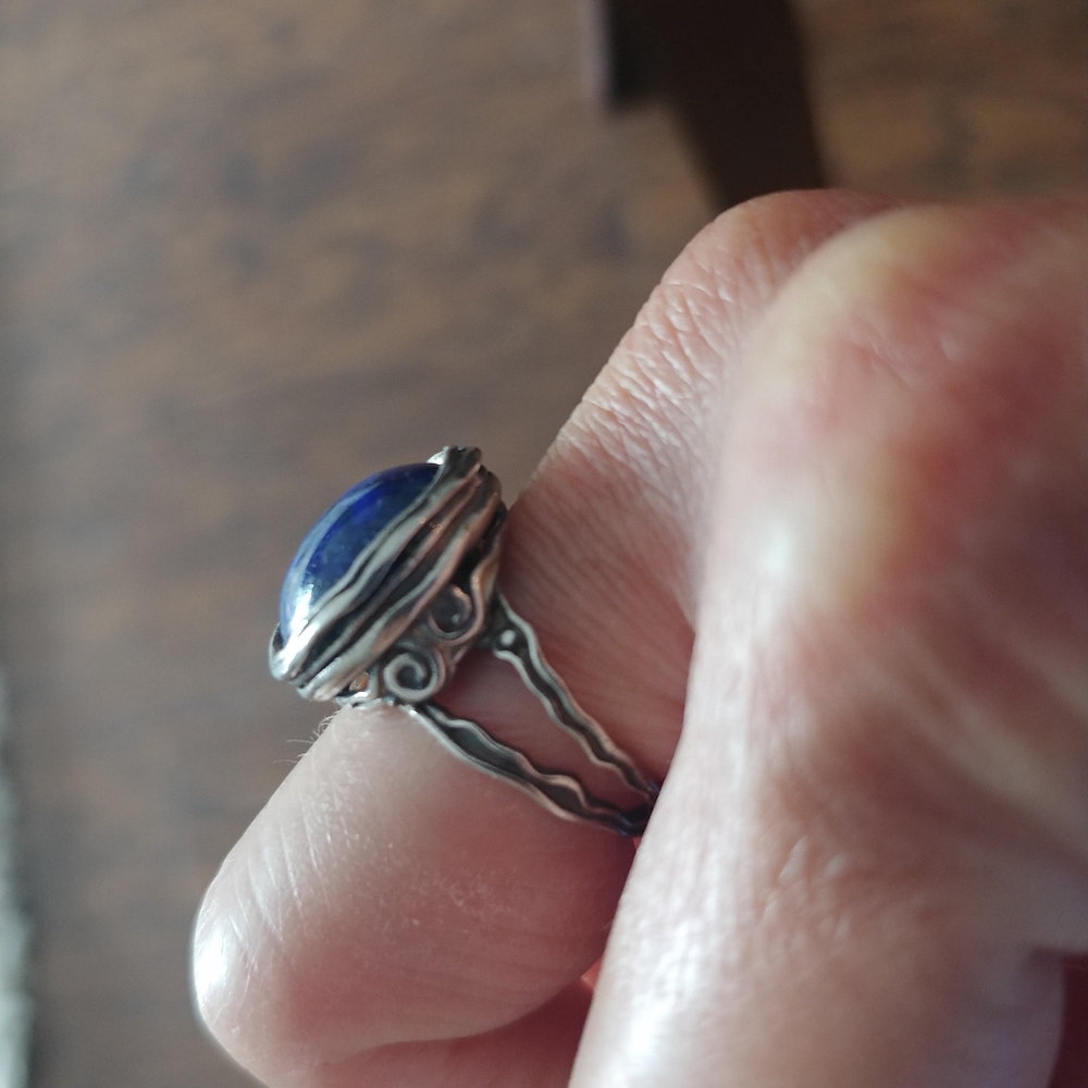 Inspiranza women's silver blue lapis ring size 6
